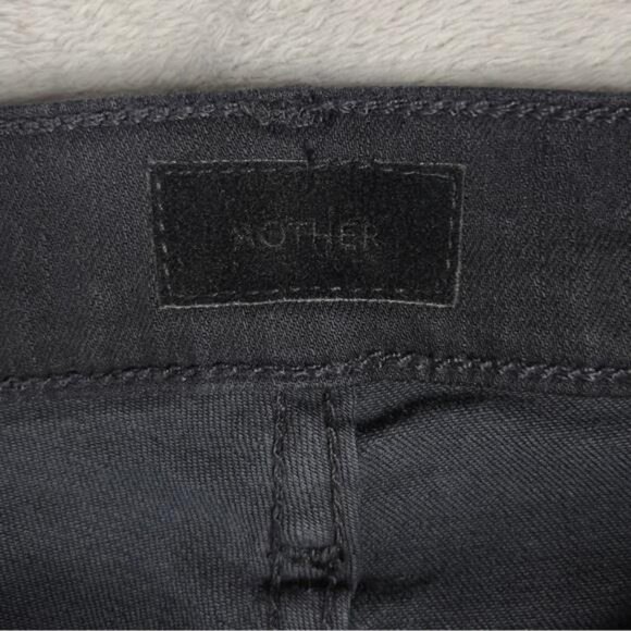Mother Jeans The Weekender Not Guilty Women's 28 Black Stretch Flared 30" Inseam - Picture 4 of 9